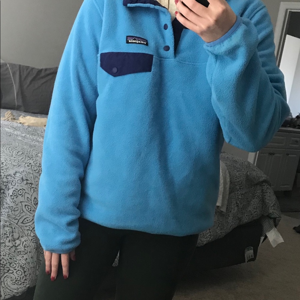 Blue Patagonia Pullover Jacket